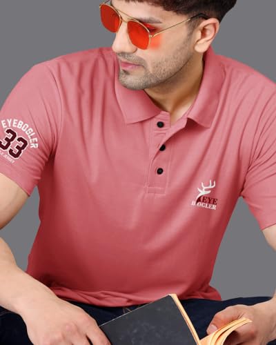 Image of Noble Monk Men's Cotton Blend Regular Fit Polo T-Shirt
