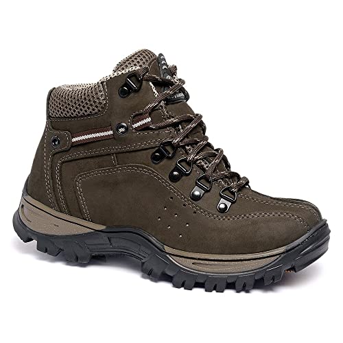 Bota Coturno Adventure Couro Feminino e Masculino (41, Verde)