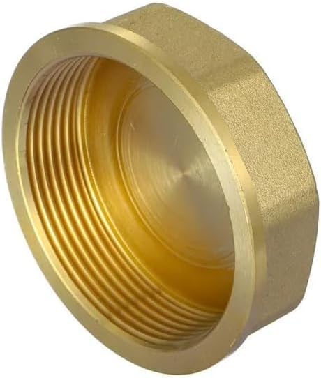 Brass End Cap | Female Thread Hexagonal Blanking Plug,Brass Caps for Plumbing, Heating Valves & Sanitary Fittings | Available Sizes: 1/2", 3/4", 1" (3/4'', 8-PCS)