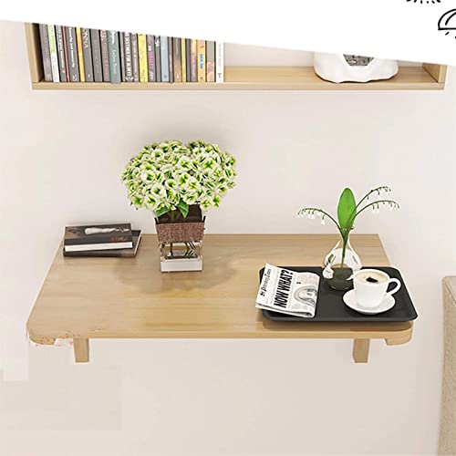 Table murale en bois massif premium rabattable design épuré