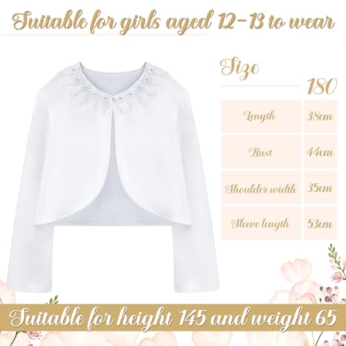 Funtery 6 Pcs First Communion Veils Set 1st Communion Shawl Wreath Veil Headpiece Glove Sock Necklace Bracelet Kid3