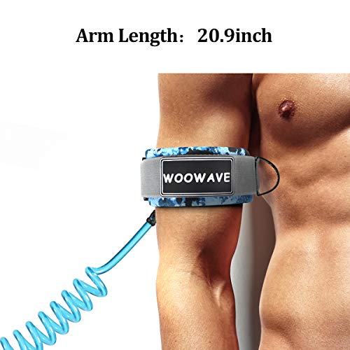 WOOWAVE Bodyboard Leash con spina, cavo Premium