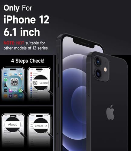 Mootobo iPhone 12 Case 6.1 inch, Military-Grade Protection 360° Full Body Frosted Translucent Back Phone Cover - Image 3