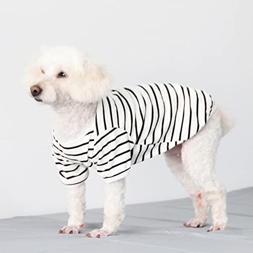 Msnfoasm 2-Pack Pet Dog Stripe T Shirt,Stretch Cotton Soft Shirt For Small Medium Large Dogs(Red&White Stripe,Xl) #TOP5