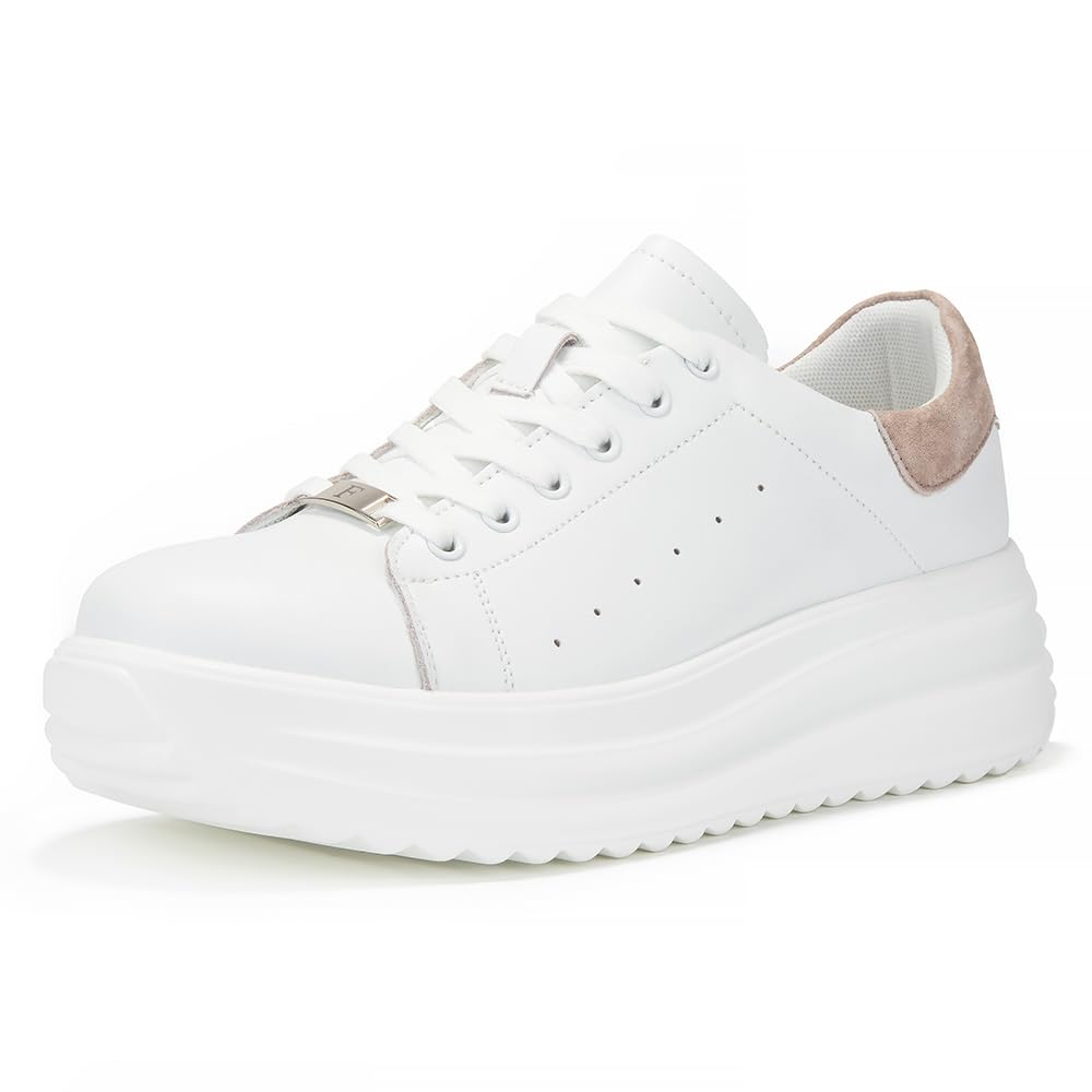 FILIPPO Sneaker da donna con plateau in pelle – scarpe da donna – scarpe basse