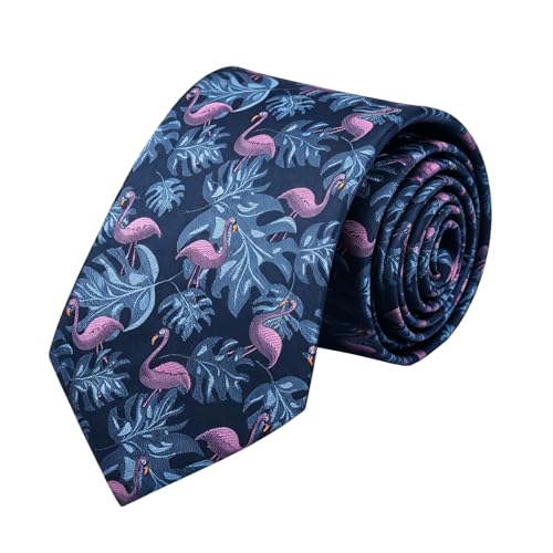 Image of Alizeal Mens 3.15'' Gradient Novelty Pattern Tie Set with Pocket Square Casual Color Tie Set