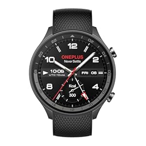 OnePlus Watch 2R with Google Wear OS 4, Snapdragon W5 Chipset, Up to 100 Hours Battery Life, 1.4" AMOLED Display, 100+ Sport Mode, Dual Frequency GPS, 5ATM, IP68 and BT Calls, Gunmetal Grey