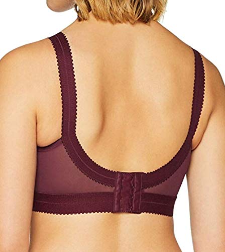 Playtex damski klasyczny krzyż serce biustonosz bez fiszbin, Czerwony (Głębokie Bordeaux 08p), 80D