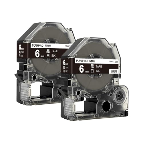 �L���O�W���p �e�v�� PRO SD6K 6mm ���e�[�v ������ ���S�� 2�Z�b�g �݊��e�[�v �e�v��PRO�p �e�[�v�J�[�g���b�W