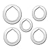 Fondant Icing Cutter Set 5/pkg-5 Rose Petal