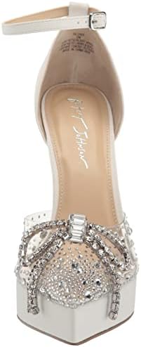 Betsey Johnson Women's Cher Pump, White Smooth, 8.5 | Image 1