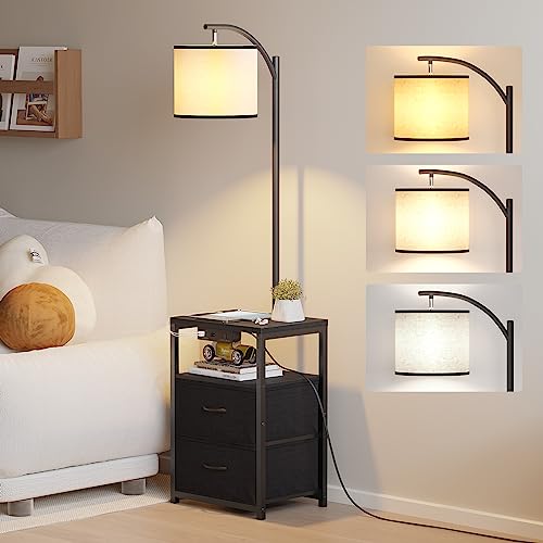 SUNMORY Floor Lamp with Table