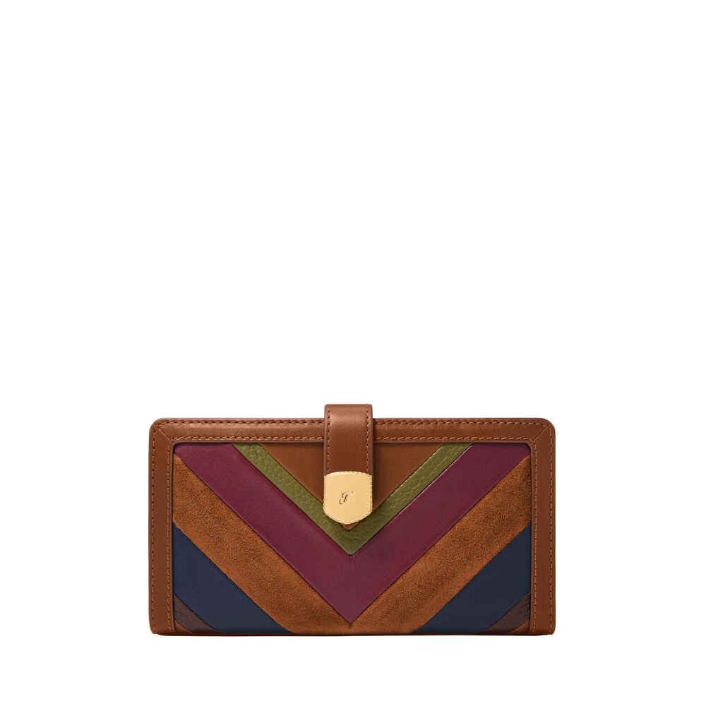Fossil Lennox Women's Multicolor Leather Wallet, SL10089186