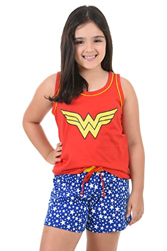 Pijama Baby Doll Ayron Maravilha Curto Feminino Infantil Alça Personagens Malha PP (10)