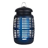Respetuoso con la naturaleza y seguro para las personas y las mascotas. Conozca el zapper de moscas sin productos químicos, insecticidas y aerosoles dañinos: solo el efecto de la corriente, que electrocuta a los mosquitos al contacto. La rejilla interna está vallada de manera confiable con una carcasa de plástico para evitar el contacto accidental.