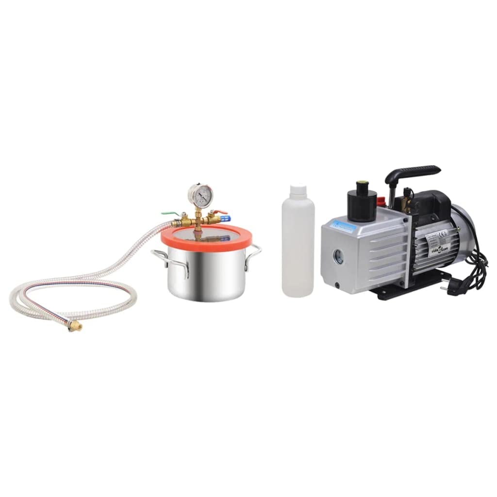 SKM Vakuumkammer mit 2-stufiger Pumpe 3,7 L, Weight: 14.47 kg, 3100540