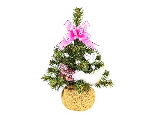 Geschmückter künstlicher Weihnachtsbaum mit 13 Ornamenten Tiny 2 im Topf 25 cm