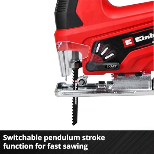 Einhell Power X-Change 18V Cordless Jigsaw - Battery Powered Electric Saw To Cut Wood, Plastic and Metal - TC-JS 18 Li Solo Jig-Saw Tool - Battery And Charger Not Included 7 Einhell Power X-Change 18V Cordless Jigsaw - Battery Powered Electric Saw To Cut Wood, Plastic and Metal - TC-JS 18 Li Solo Jig-Saw Tool - Battery And Charger Not Included - Image 7