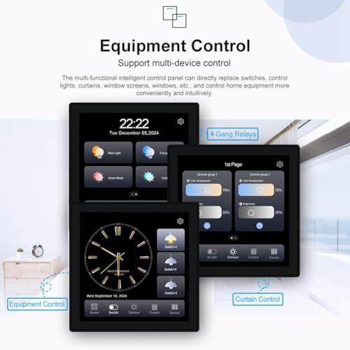 Panneau de configuration smart premium à écran tactile encastrable