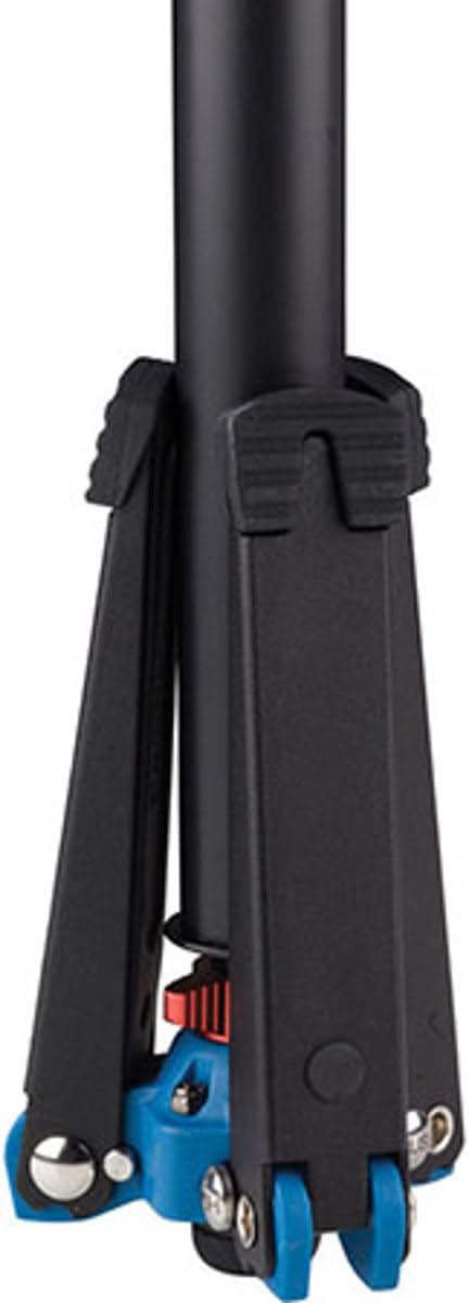 Benro Aluminum Monopod – 4-Section Flip-Lock Monopod with 3-Leg Folding Base, 64.6" Max Height & 39.7 lb Load Capacity for DSLR, Mirrorless & Video Cameras (A38FD)