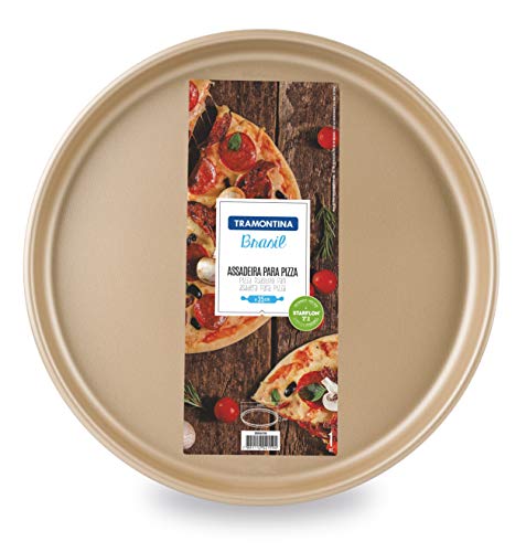 Assadeira Redonda para Pizza em Alumínio 35cm Vermelha 3 Assadeira Redonda para Pizza em Alumínio 35cm Vermelha - Imagem 3