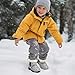Chririnla Fashion Zebra Print Boys Girls Snow Boots Water-Resistant Outdoor Warm Cozy Anti-Slip Ankle Booties Faux Fur Lining Winter Shoes for Toddler/Little/Big Kids Size 10