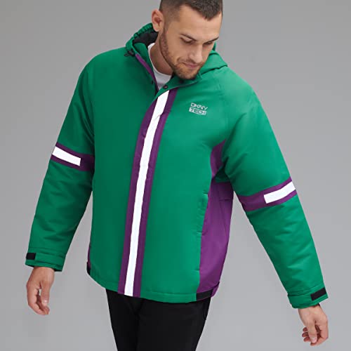 Image of DKNY mens Dkny Men's Taslan Performance Hoody With Reflective Detail