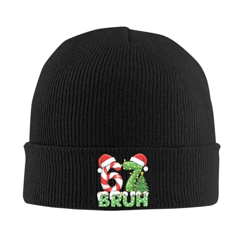 Bonnet tricoté Noël Santa Bruh, bonnet doux idéal pour vos sorties urbaines en hiver