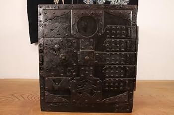 Amazon.co.jp: BE228時代物船箪笥舟箪笥鉄金具装飾船金庫小箪笥時代