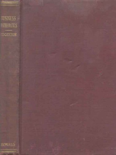 Business mathematics;: A textbook for schools, B0006AII9Y Book Cover
