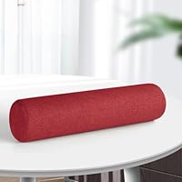Cuscino Cilindrico Rotolo Per Cervicale E Lombare - Spugna Memoria, Fodera Rimovibile, 15x60cm