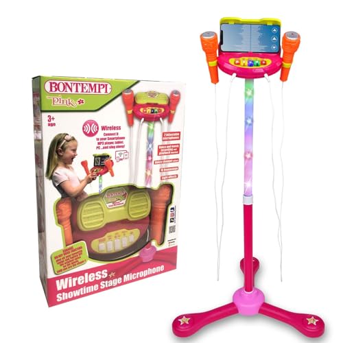 Bontempi | Twinstage Mic - Doppio Microfono Da Palcoscenico Con Connessione Wireless Per Performance Strabilianti, 89X22X12,5 Cm - 3