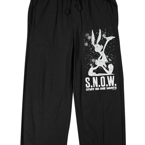 Looney Tunes Bugs Bunny Christmas Cheer Men's Black Sleep Pajama Pants2