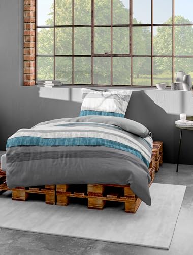 Bierbaum Bettwäsche 6472, Mako-Satin, Designed in Germany, silber 09,...