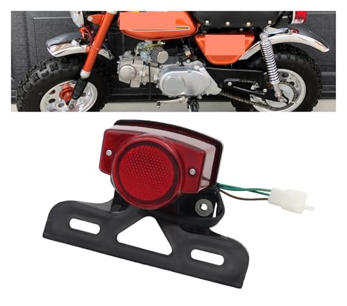 Feu arrière rouge Monkey Z50 : clignotant et support plaque moto - 2