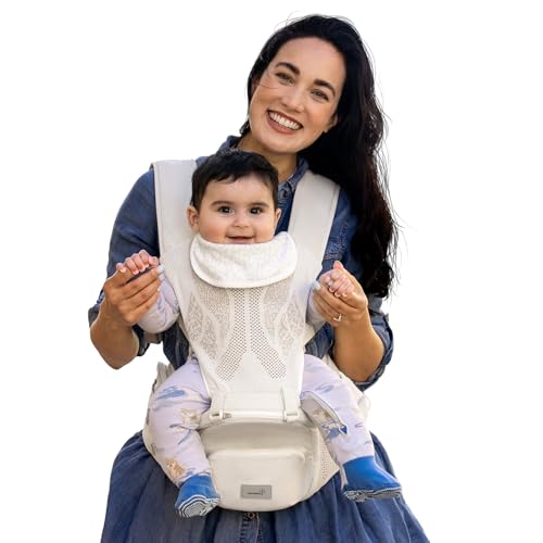Grownsy Safety-Certified 3D Knit Baby Carrier Newborn to Toddler, Beige
