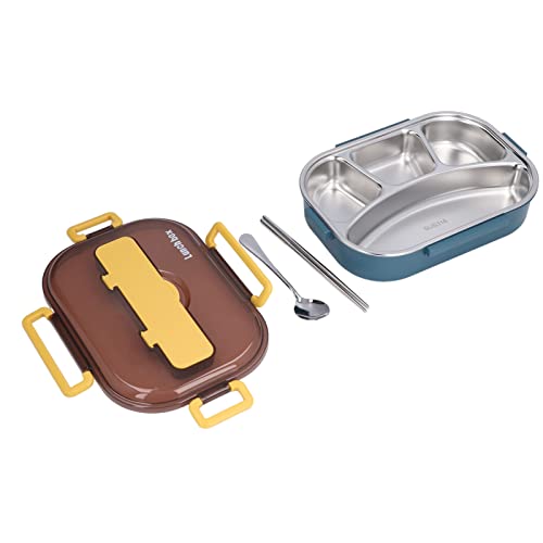 Boîte à lunch multifonctionnelle en acier inoxydable isolée à compartiments séparés