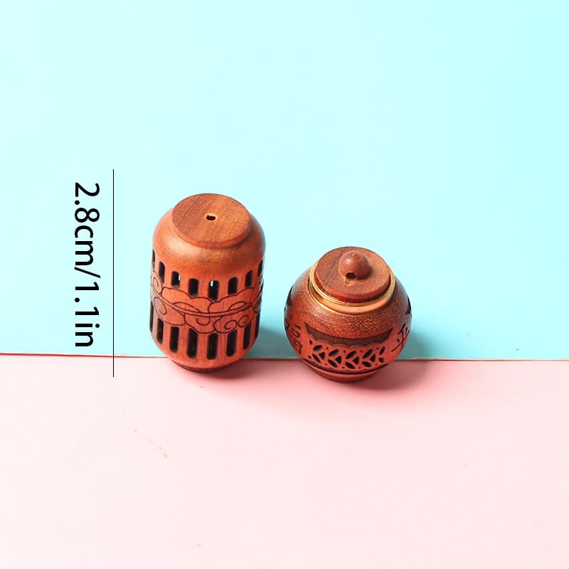 4 piezas mini botellas de madera talladas a mano miniatura 3
