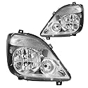 2x Scheinwerfer Frontscheinwerfer H7 Halogen Rechts Links Kompatibel mit Mercedes Benz Sprinter 906 2006-2013 E-Prüf A9068200561 A9068200661