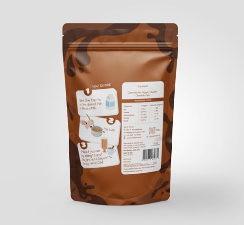 Image of Hearty Eats Everyday Chocolate Iron Mix | Thick & Chocolatey Drink Milk Mix | Vegan, Gluten-Free & No Preservatives Ready in 2 minutes