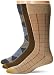 Gold Toe Men's 2198S Crew Fashion Patterned Dress Sock,Khaki/Olive/Brown, 10-13