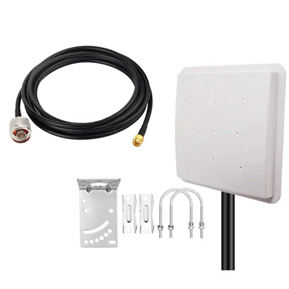 Antena RFID de 915 MHz con Soporte Metálico, Resistente Al Agua para Exteriores, Alta Ganancia de 9 DBi, IoT, Ultra Alta Frecuencia, Direccional, Conector N Hembra