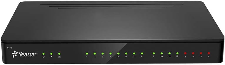 Yeastar S412 - Sistema telefónico empresarial PBX (Barebones) (Sin módulos)