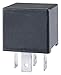 Price comparison product image HELLA 4RA 007 957-001 Relay, main current - 24V - 4-pin connector - Wiring Diagramme: S2 - Plug: B - Normally Open Contact - Colour: Black - without holder