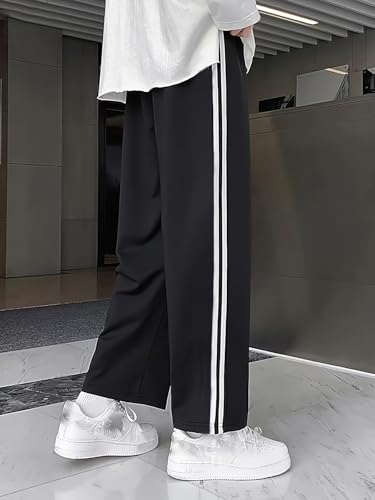 Image of dockstreet Men's /Unisex Open Bottom Drawstring Pure Cotton Stretchable Baggy Jogger Pants