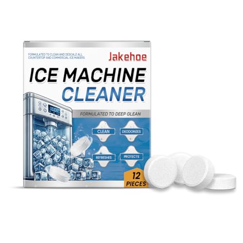 Ice Machine Cleaner & Descaler - Powerful to removes Hard Water Stains & Mineral Buildup, Easy to Use for Home Countertop Ice Makers, Protects Machine & Extends Lifespan