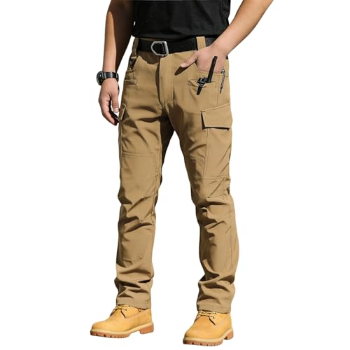 MOKBAY Pantalon de Travail Homme, Treillis Randonnée Ete Décontracté de Cargo, Chantier Travail Trekking Slim Peche Chasse D'été Camouflage Pantalon Pluie...