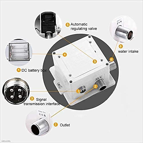 Grifo inteligente de cobre con sensor infrarrojo sin contacto y caja de control 7