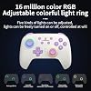 GiipGoop RG P01 controlador de juego inalámbrico RG P01 gamepad para PC plug and play con joysticks/gatillos de efecto Hall, controlador de juego RG P01 para Switch/PC/Steam/Android/iOS (blanco) de JimysCo 6