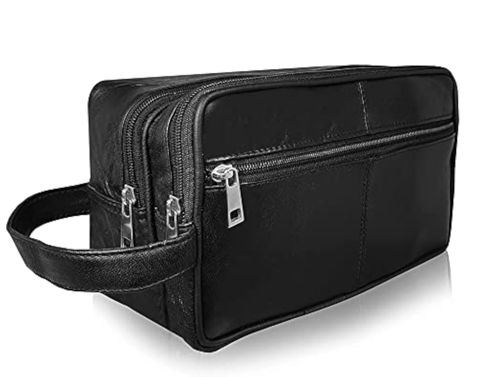 Leather Toiletry Wash Bag for Travel
